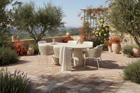 Sevilla Dining Chair Alu Sand w/Rope - 12PCS ONLY