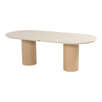Valencia Table Oval 220x100cm Alu Cappuccino w/Ceramic Top - COMING AGAIN END OF JULY 2026