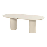Valencia Table Oval 220x100cm Alu Cappuccino w/Ceramic Top - COMING AGAIN END OF JULY 2026