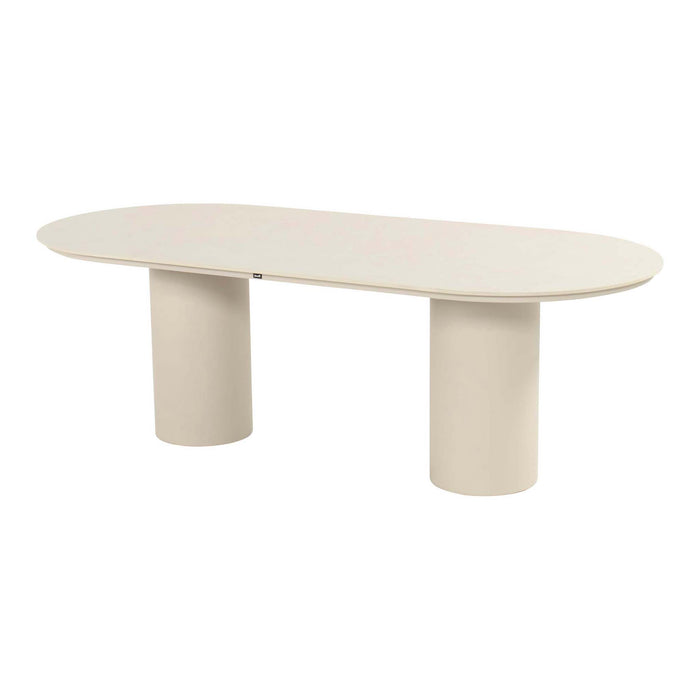 Valencia Table Oval 220x100cm Alu Sand w/Ceramic Top - COMING AGAIN END OF JULY 2026