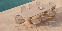Valencia Table Oval & Denia Chair Cappuccino