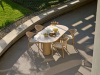 Valencia Table Oval 220x100cm Alu Cappuccino w/Ceramic Top - COMING AGAIN END OF JULY 2026
